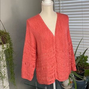 Chicos pink cardigan size 2